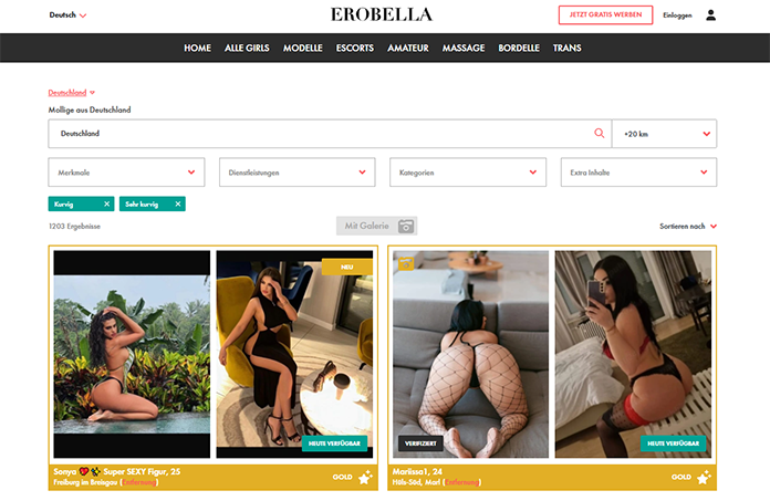 Curvy Escorts auf erobella.com